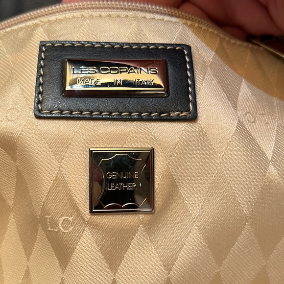 Les Copains Navy tote Made in Italy. Genuine Leather - Picture 5 of 10